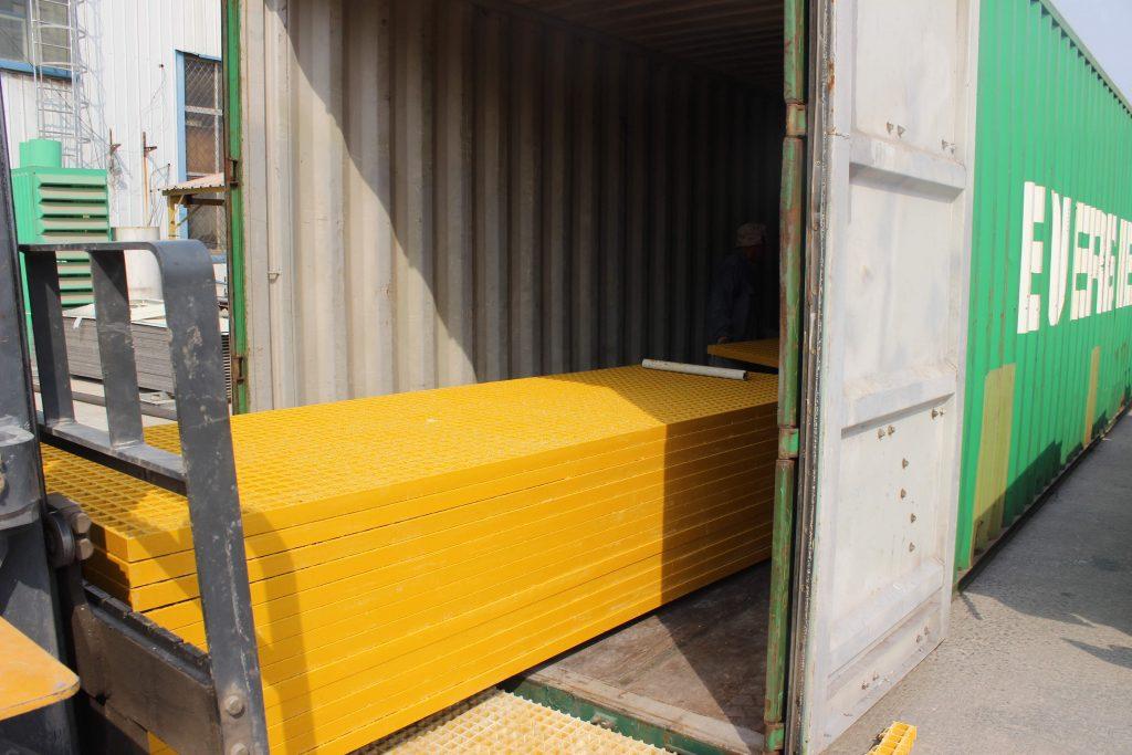 frp grating loading